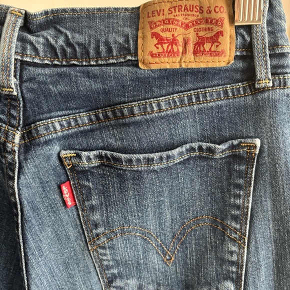 Levis Mid Rise Denim Jeans 505 Straight Leg Size 28 - Picture 6 of 8